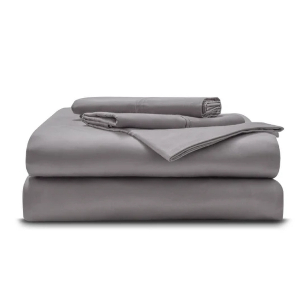 Miracle Sheets Anti-Microbial Luxe Sheet Set Stone Grey CALI KING ✨️ BNIB